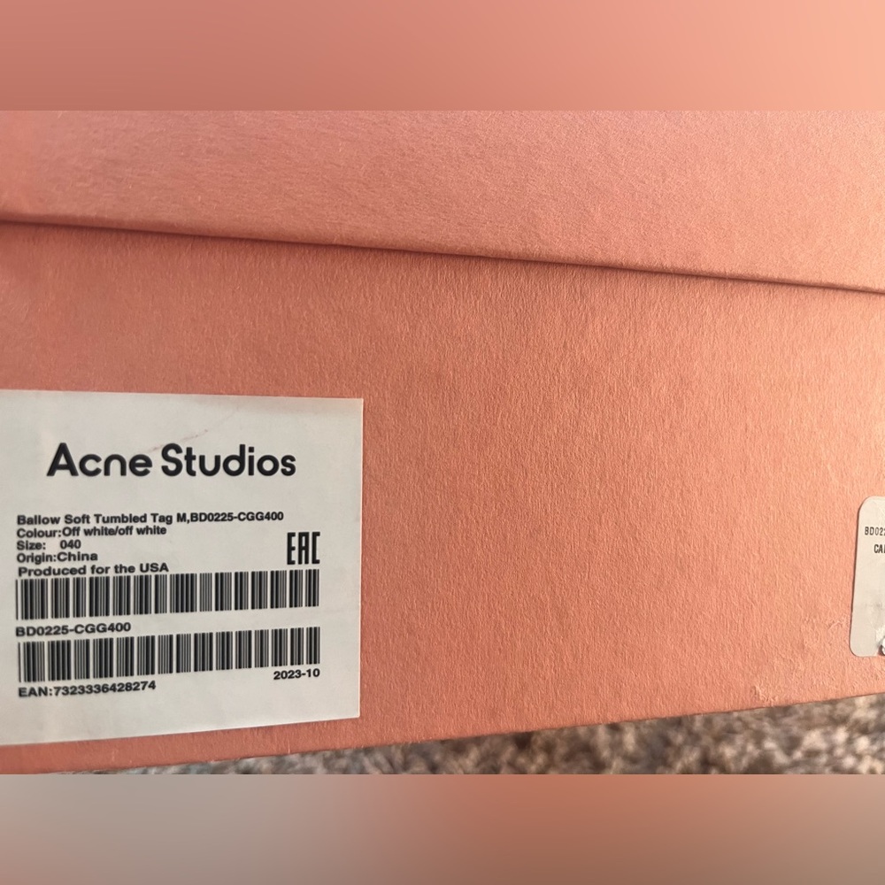 ACNE STUDIOS BALLOW SOFT TUMBLED TAG SNEAKER - Picture 7 of 15